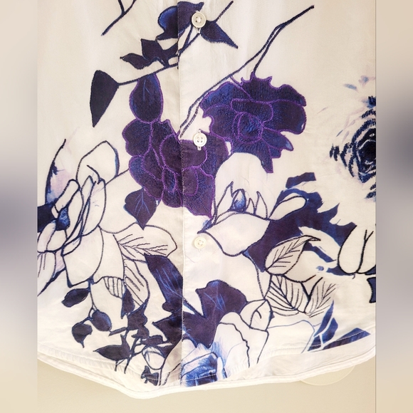 Robert Graham $328 Luxe Chinoserie Seen Exclusive Embroidered 100% Cotton Medium - Picture 15 of 16